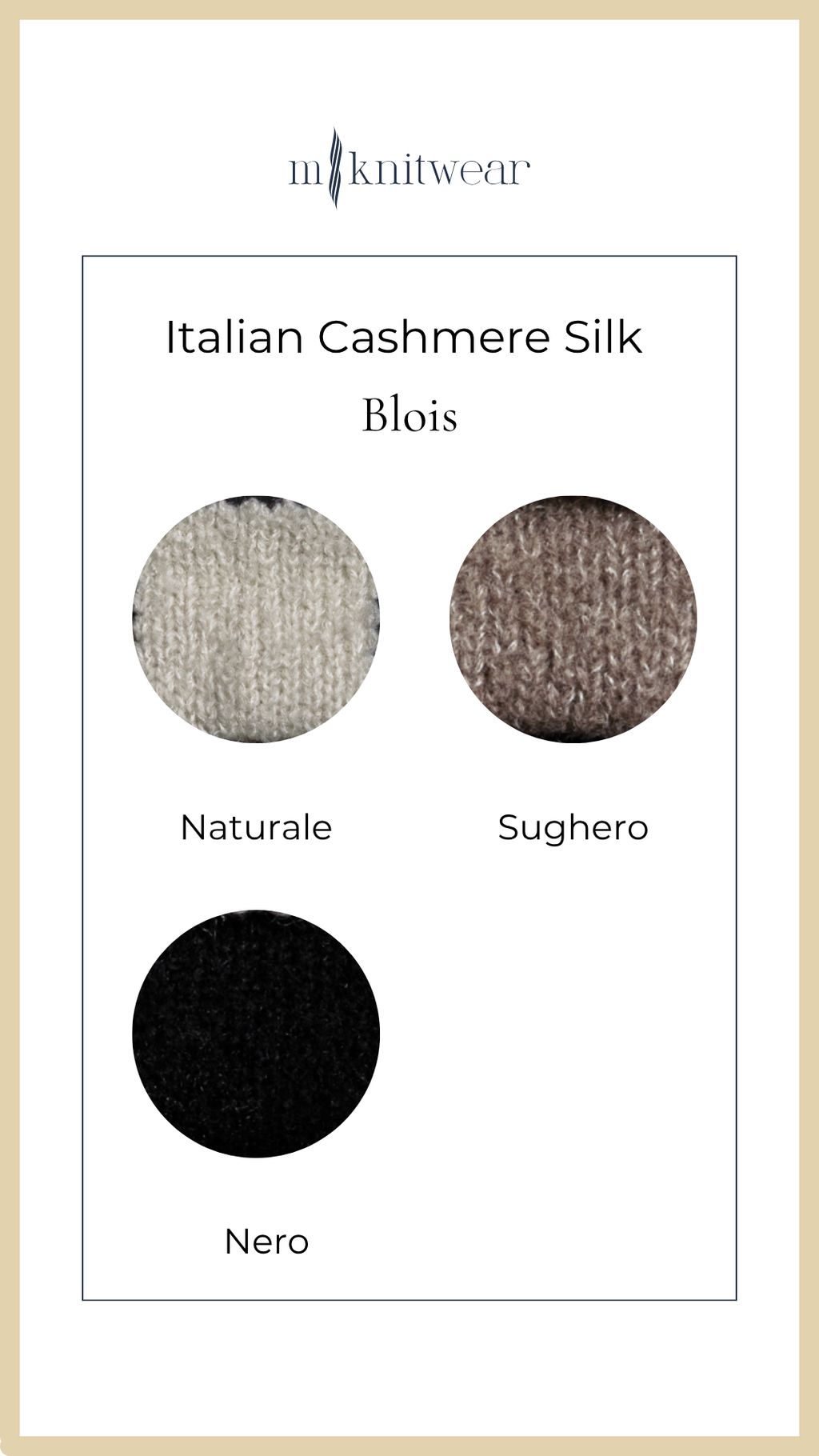 Cashmere Silk V-Neck Top (Naturale)