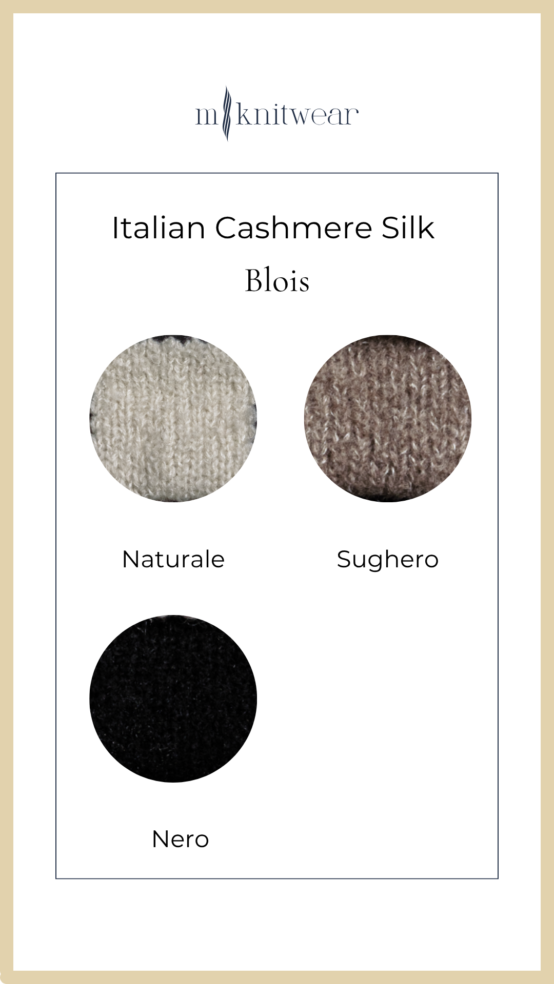 Cashmere Silk V-Neck Top (Naturale)