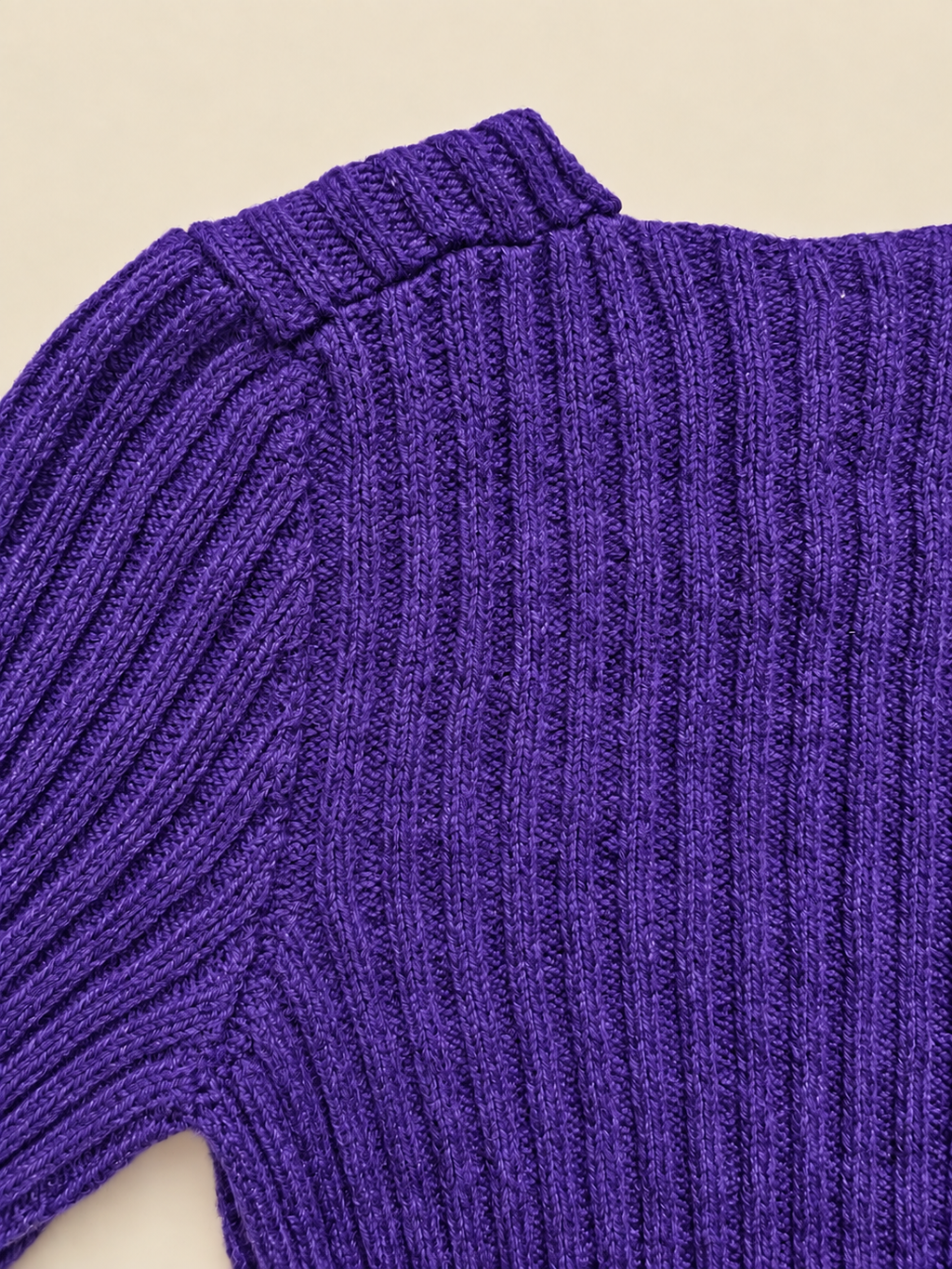 Sweetheart Ribbed Knit Dress ( Purple )