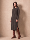 Cashmere Knit Dress (Stone Brown)