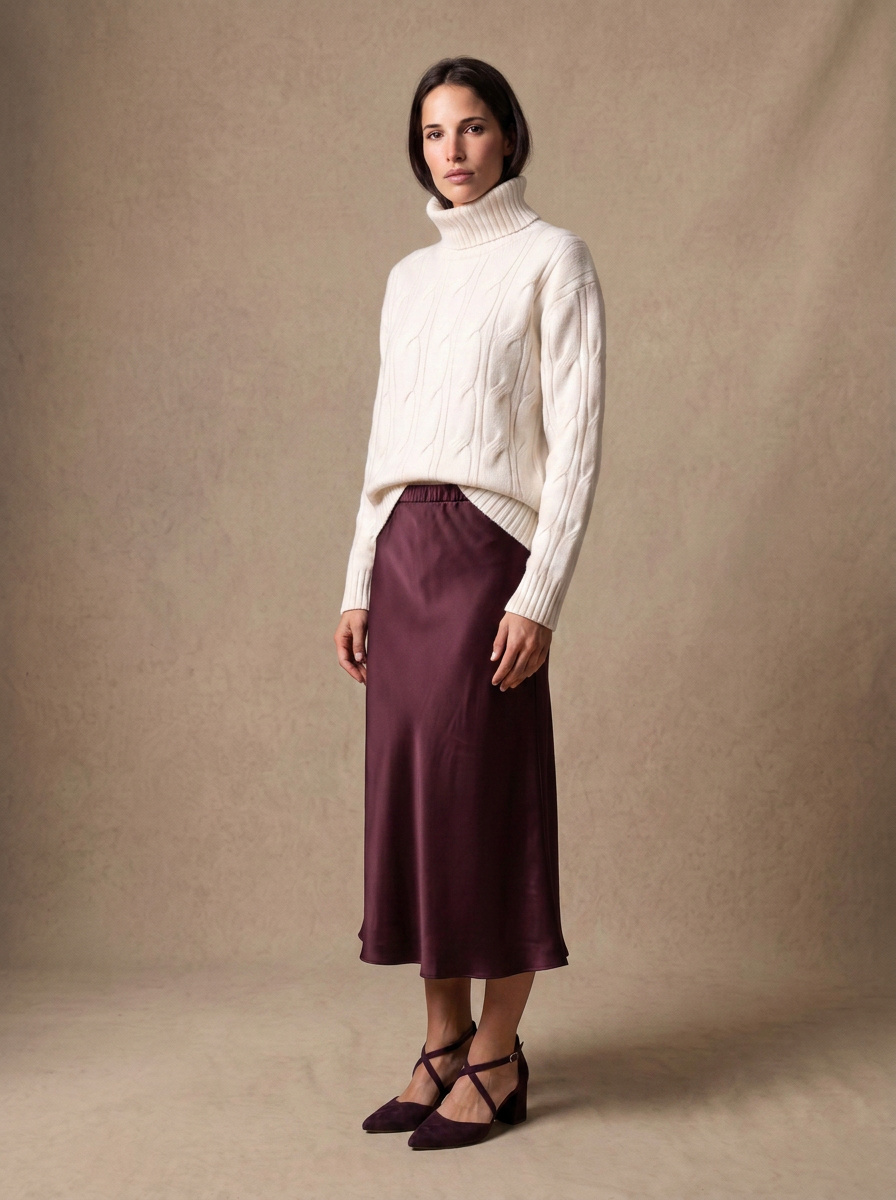 Cashmere Signature Rollneck (Ivory)