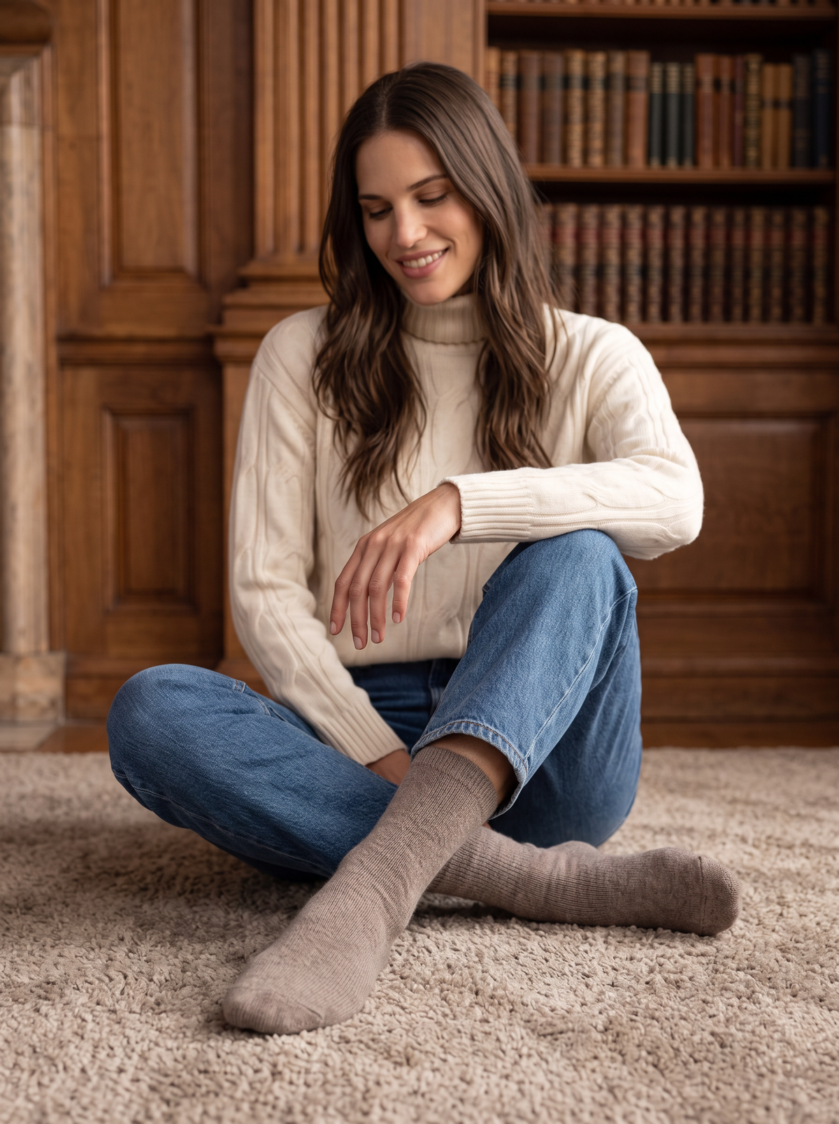 Cashmere Socks (Camel)
