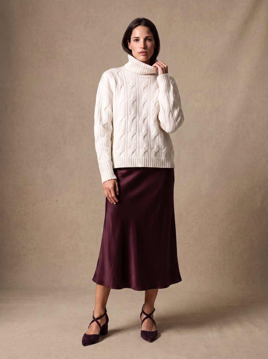 Cashmere Signature Rollneck (Ivory)