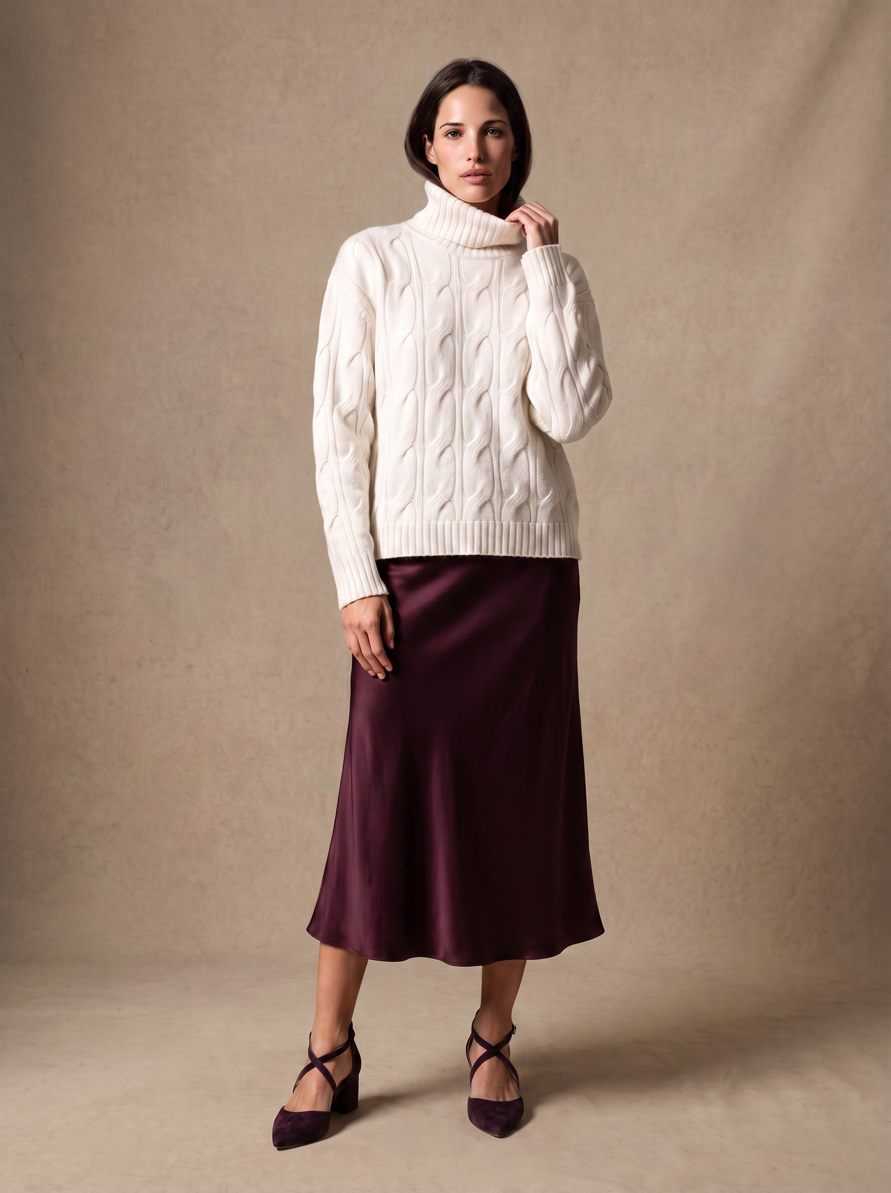 Cashmere Signature Rollneck (Ivory)