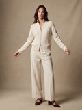 Merino Cable Cardigan ( White)