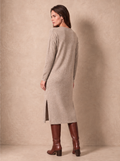 Cashmere Knit Dress (Stone Beige)
