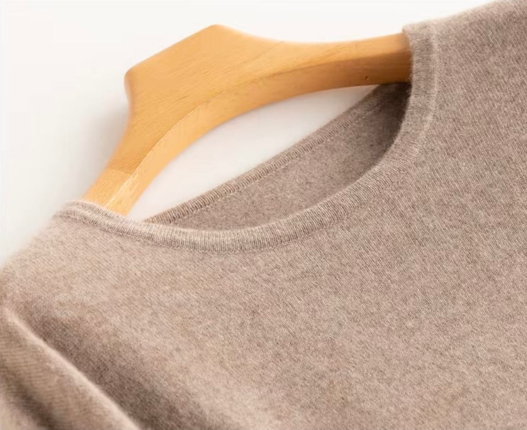Cashmere Knit Dress (Stone Beige)